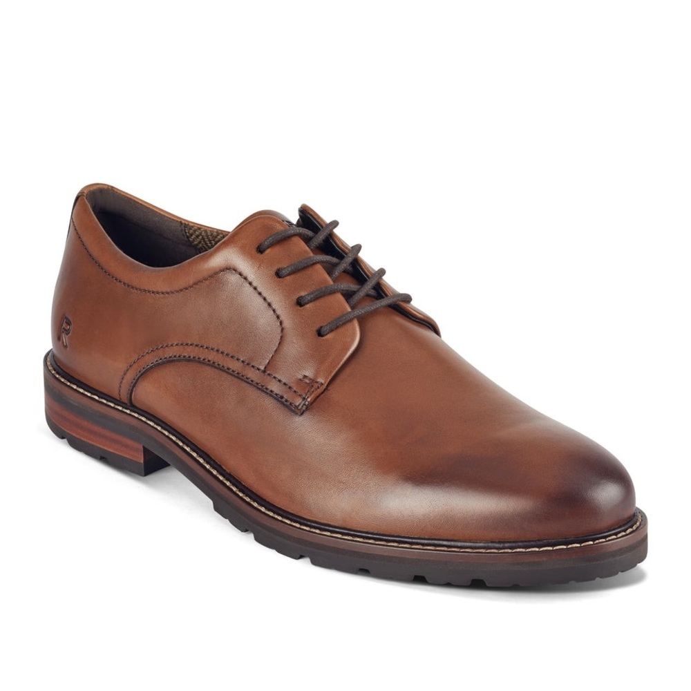 Rockport Cedric Dress Men’s Laceup Almond Toe Oxfords size 7.5‎ US Dress Shoes